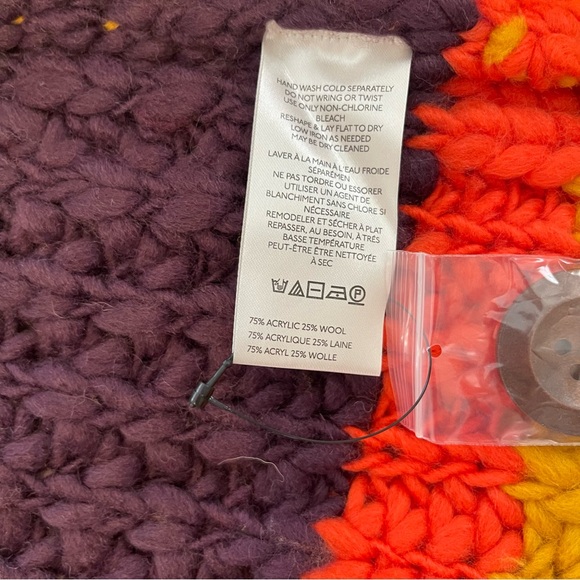 Free People Myles High Colorful Striped Knit Cardigan Size XS - Picture 6 of 8